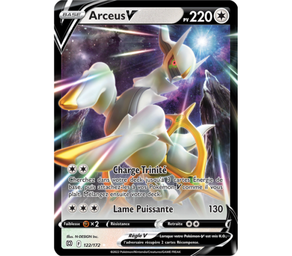 Arceus V Pv Carte Ultra Rare P E Et Bouclier Sta