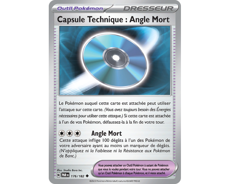 Outil Capsule Technique : Angle Mort 176/182 - Carte Peu Commune - Écarlate et Violet Faille Paradoxe