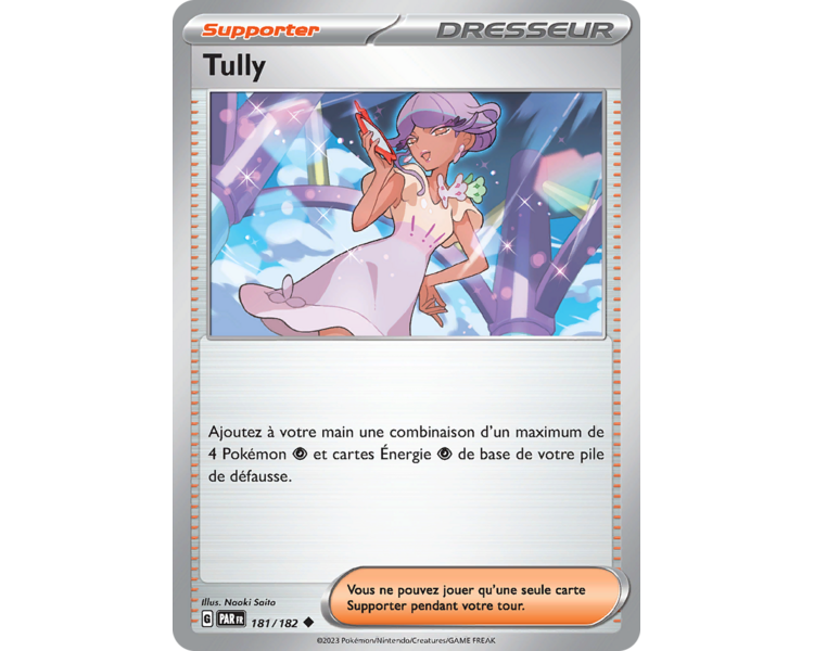 Dresseur Tully 181/182 - Carte Peu Commune - Écarlate et Violet Faille Paradoxe