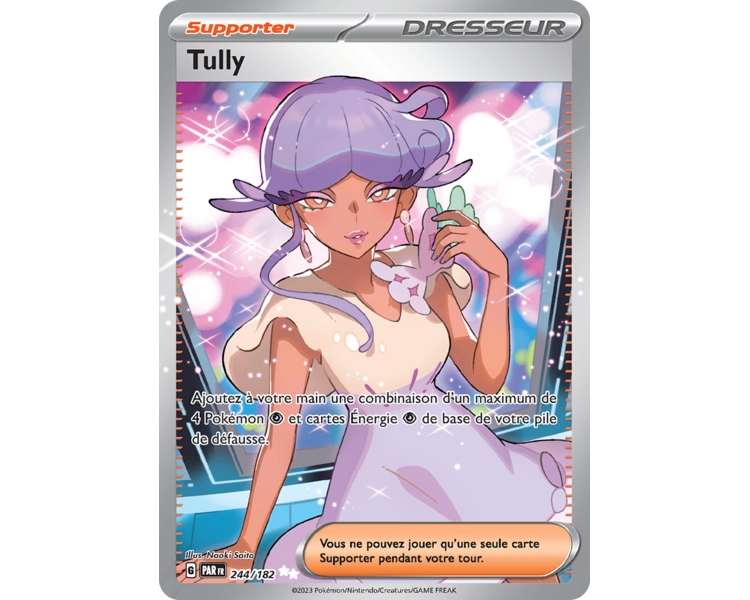 Dresseur Tully 244/182 - Carte Ultra Rare Secrète - Écarlate et Violet Faille Paradoxe