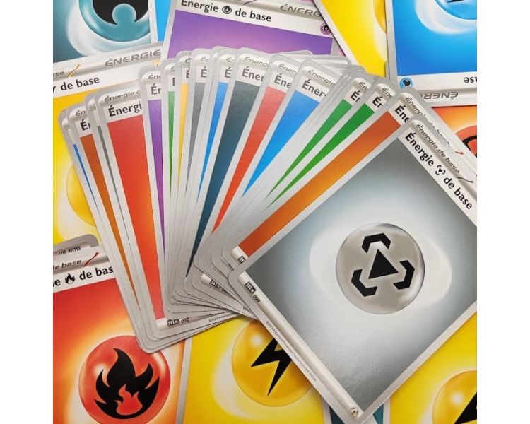 Lot de 50 Cartes Energie Pokémon Carte