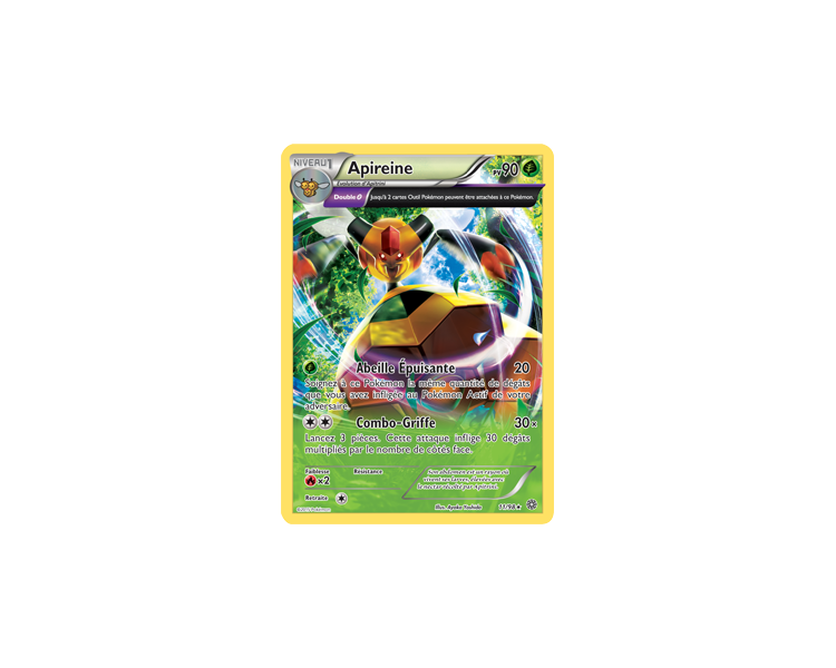 Carte Pokémon reverse full art Apireine pv 90 - 11/98