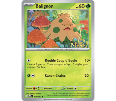 Balignon Pv 60 006/162 - Carte Commune - Écarlate et Violet Forces Temporelles