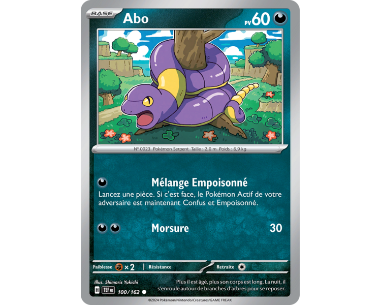 Abo Pv 60 100/162 - Carte Commune Reverse - Écarlate et Violet Forces Temporelles