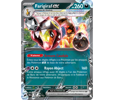 Farigiraf-ex Pv 260 108/162 - Carte Double Rare - Écarlate et Violet Forces Temporelles