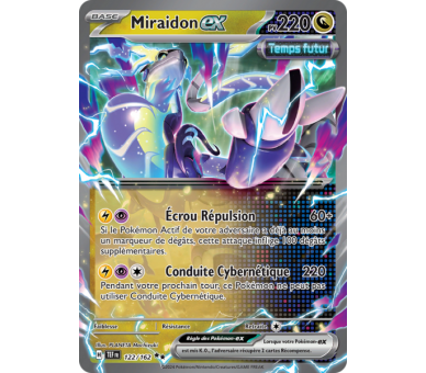 Miraidon-ex Pv 220 122/162 - Carte Double Rare - Écarlate et Violet Forces Temporelles