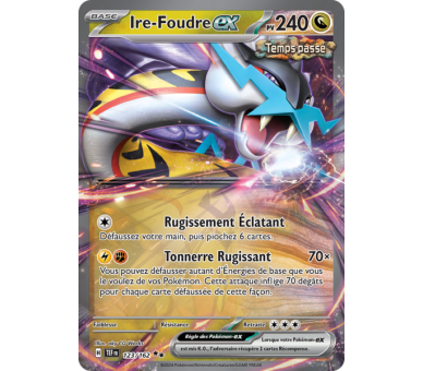 Ire-Foudre-ex Pv 240 123/162 - Carte Double Rare - Écarlate et Violet Forces Temporelles