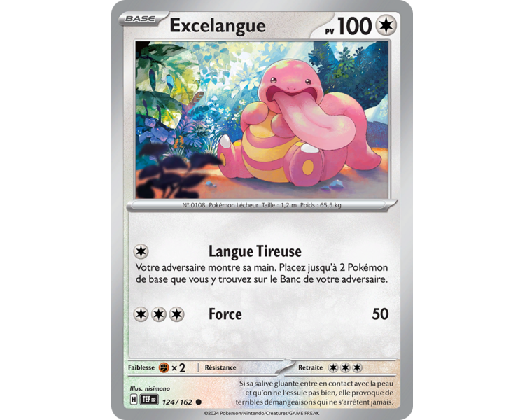 Excelangue Pv 100 124/162 - Carte Commune Reverse - Écarlate et Violet Forces Temporelles