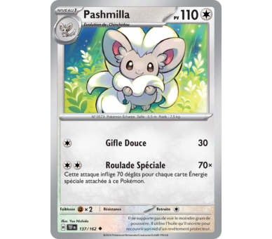 Pashmilla Pv 110 137/162 - Carte Peu Commune - Écarlate et Violet Forces Temporelles