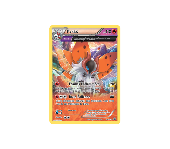Carte Pokémon ful art Pyrax Pv 110 - 18/98