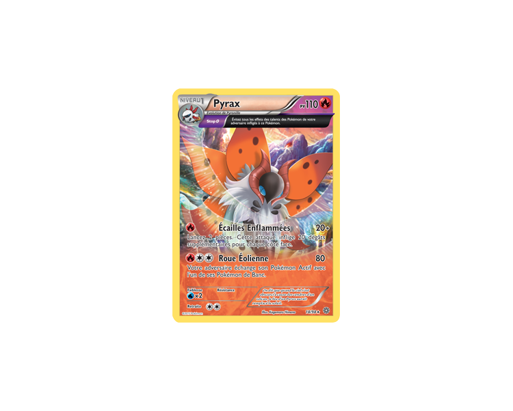 Carte Pokémon ful art Pyrax Pv 110 - 18/98