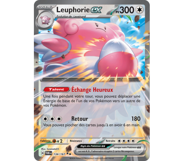 Leuphorie-ex Pv 300 134/167 - Carte Double Rare - Écarlate et Violet Mascarade Crépusculaire