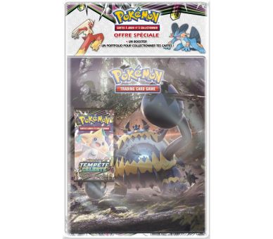 Pack Pokémon Soleil & Lune - Cahier Range Cartes + Booster SL07