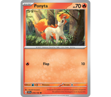 Ponyta Pv 70 019/142 - Carte Commune - Écarlate et Violet Couronne Stellaire