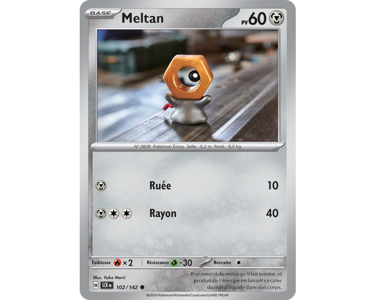 Meltan Pv 60 102/142 - Carte Commune - Écarlate et Violet Couronne Stellaire