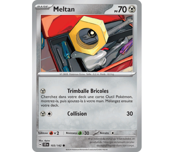 Meltan Pv 70 103/142 - Carte Commune - Écarlate et Violet Couronne Stellaire