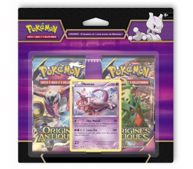 Duopack MEWTWO + 2 boosters Xy07 Origines Antiques