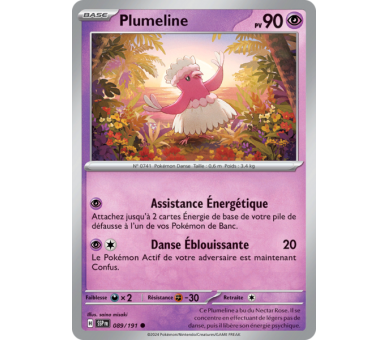 Plumeline Pv 90 089/191 - Carte Commune - Écarlate et Violet Étincelles Déferlantes