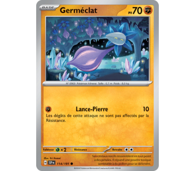 Germéclat Pv 70 114/191 - Carte Commune - Écarlate et Violet Étincelles Déferlantes