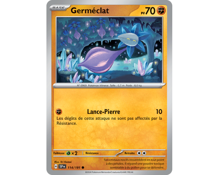 Germéclat Pv 70 114/191 - Carte Commune - Écarlate et Violet Étincelles Déferlantes
