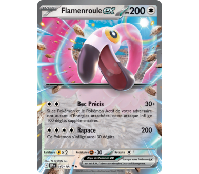 Flamenroule-ex Pv 200 160/191 - Carte Double Rare - Écarlate et Violet Étincelles Déferlantes