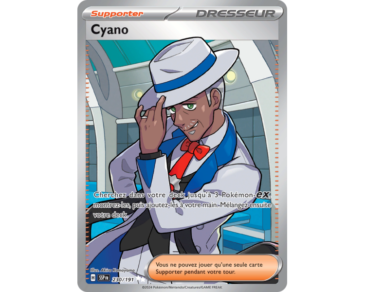 Dresseur Full Art Cyano 230/191 - Carte Ultra Rare Secrète - Écarlate et Violet Étincelles Déferlantes