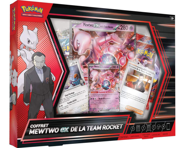 Coffret Pokémon Mewtwo-ex de la Team Rocket – Édition Juin 2025