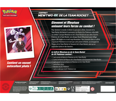 Coffret Pokémon Mewtwo-ex de la Team Rocket – Édition Juin 2025