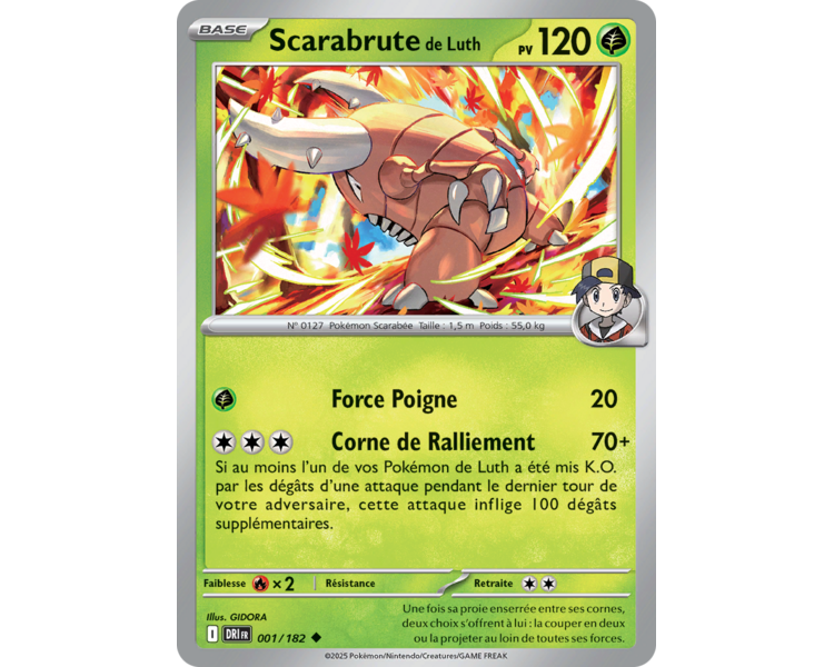 Scarabrute de Luth Pv 120 001/182 - Carte Peu Commune - Écarlate et Violet Rivalités Destinées Scarabrute de Luth Pv 120 001/182 - Carte Peu Commune - Écarlate et Violet Rivalités Destinées