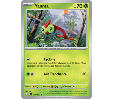 Yanma Pv 70 002/182 – Carte Commune – Écarlate et Violet Rivalités Destinées