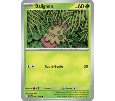 Balignon Pv 70 005/182 – Carte Commune Reverse – Écarlate et Violet Rivalités Destinées