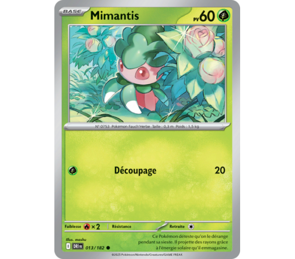 Crabicoque Pv  70 11/182 – Carte Commune – Écarlate et Violet Rivalités Destinées