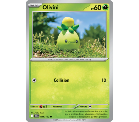 Olivini Pv  60 21/182 – Carte Commune – Écarlate et Violet Rivalités Destinées