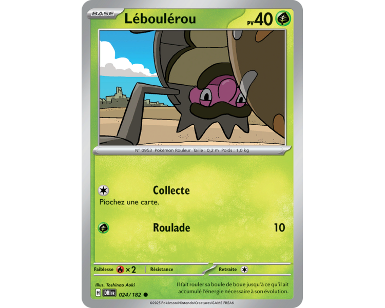 Léboulérou Pv 40 24/182 – Carte Commune – Écarlate et Violet Rivalités Destinées Léboulérou Pv 40 24/182 – Carte Commune – Écarlate et Violet Rivalités Destinées