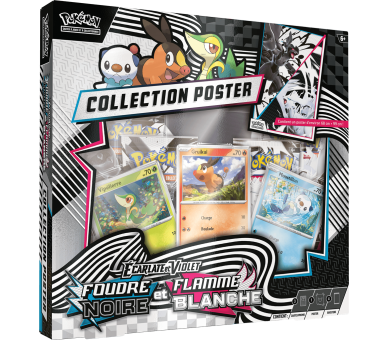 Coffret Collection Poster - EV10.5 Ecarlate et Violet - Foudre Noire & Flamme Blanche
