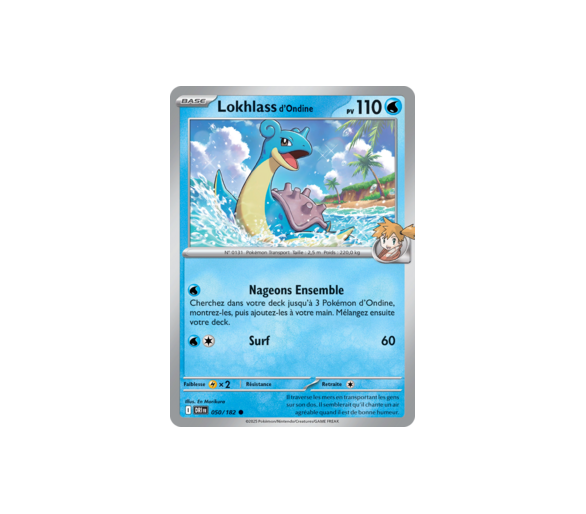Lokhlass d'Ondine Pv 110 50/182 – Carte Commune – Écarlate et Violet Rivalités Destinées