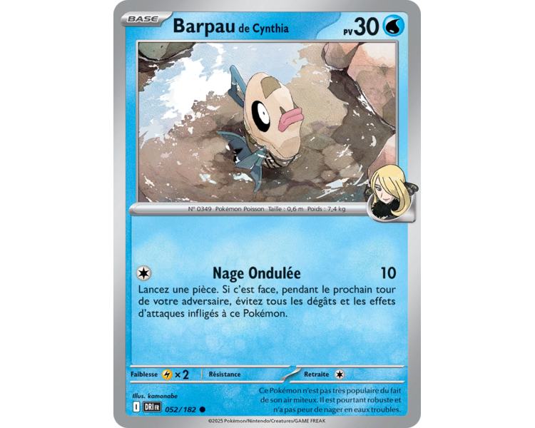 Barpau de Cynthia Pv 30 52/182 – Carte Commune – Écarlate et Violet Rivalités Destinées