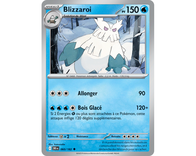 Blizzaroi Pv 150 60/182 - Carte Peu Commune - Écarlate et Violet Rivalités Destinées