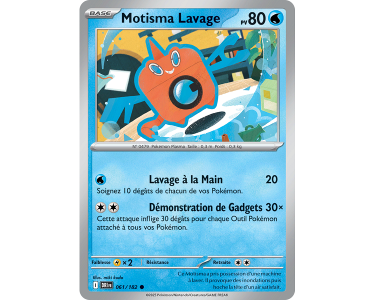 Motisma Lavage Pv 80 61/182 – Carte Commune – Écarlate et Violet Rivalités Destinées