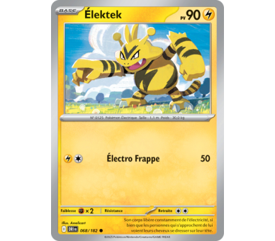 Élektek Pv 90 68/182 – Carte Commune – Écarlate et Violet Rivalités Destinées