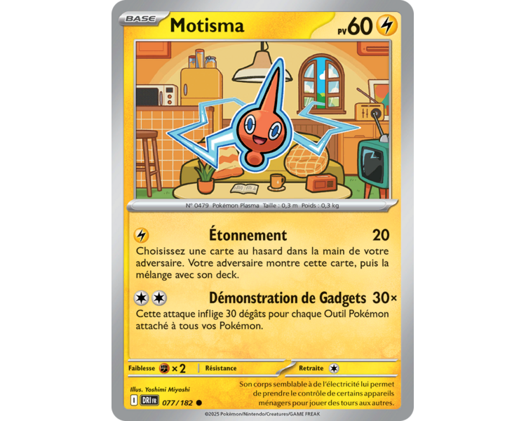 Motisma Pv 60 77/182 – Carte Commune Reverse – Écarlate et Violet Rivalités Destinées