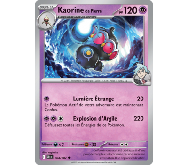 Kaorine de Pierre Pv 120 84/182 - Carte Peu Commune - Écarlate et Violet Rivalités Destinées