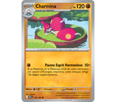 Charmina Pv 120 100/182 - Carte Peu Commune - Écarlate et Violet Rivalités Destinées