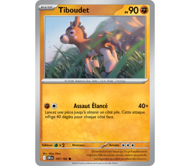 Tiboudet Pv 100 107/182 – Carte Commune Reverse – Écarlate et Violet Rivalités Destinées