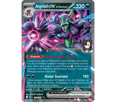 Angoliath-ex de la Team Rocket Pv 310 122/182 – Carte Pokémon‑ex Double Rare – Écarlate et Violet Rivalités Destinées
