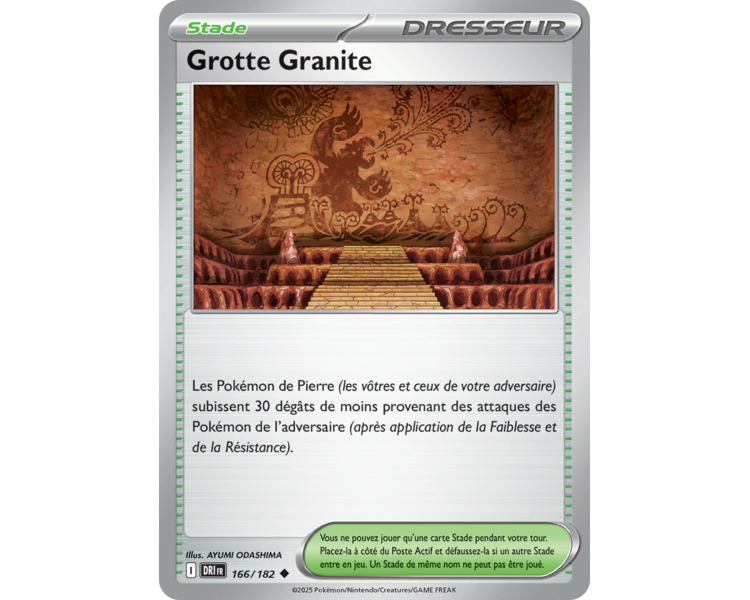 Stade Grotte Granite 166/182 – Carte Peu Commune – Écarlate et Violet Rivalités Destinées Stade Grotte Granite 166/182 – Carte Peu Commune – Écarlate et Violet Rivalités Destinées