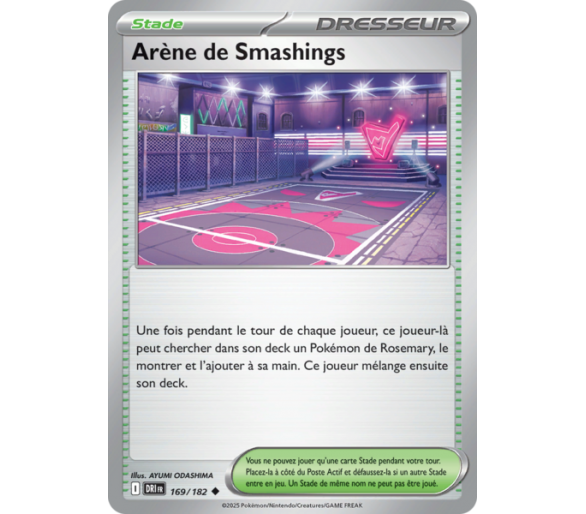 Stade Arène de Smashings 169/182 – Carte Peu Commune Reverse – Écarlate et Violet Rivalités Destinées