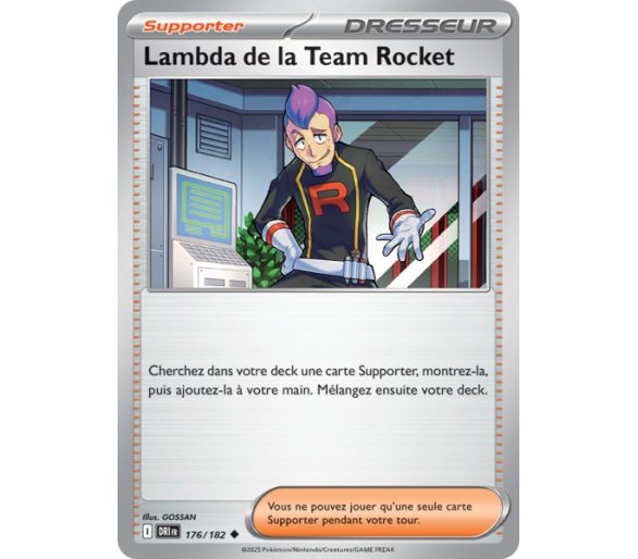 Lambda de la Team Rocket 176/182 – Carte Peu Commune – Écarlate et Violet Rivalités Destinées