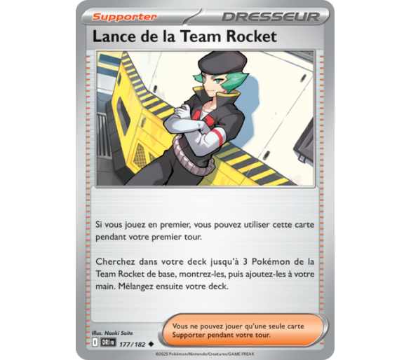 Lance de la Team Rocket 177/182 – Carte Peu Commune – Écarlate et Violet Rivalités Destinées