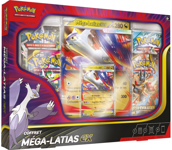 Pokémon - Coffret 4 Boosters - Méga Latias EX